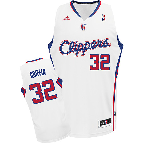  NBA Los Angeles Clippers 32 Blake Griffin New Revolution 30 Swingman Home White Jersey